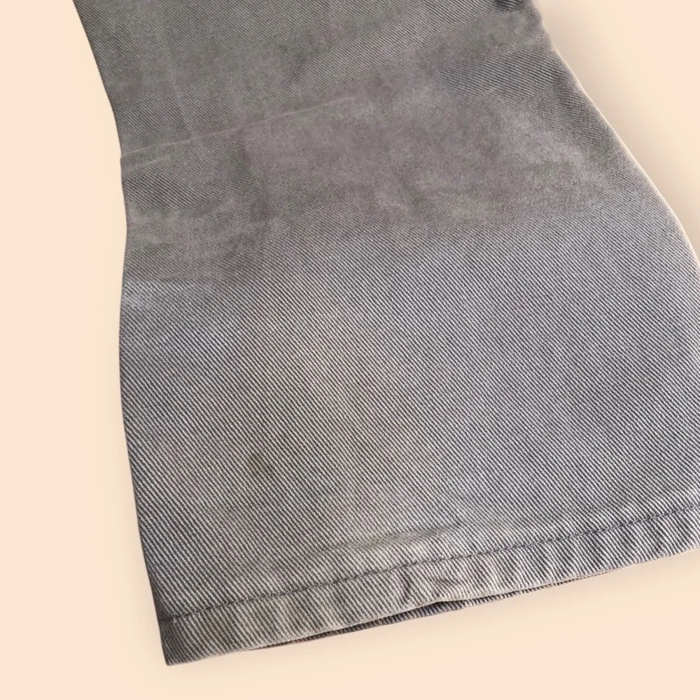 Lands’ End MENS Traditional Fit Stretch Jeans Light Grey Denim Pants MENS 32